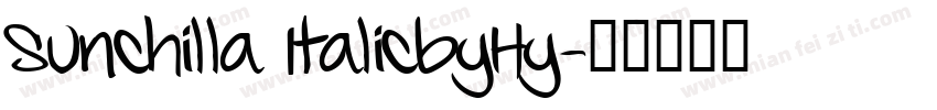 Sunchilla ItalicbyHy字体转换